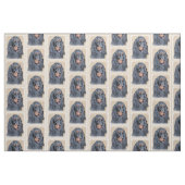 Gordon Setter Painting - Niedliche Original Dog Ar Stoff (Fat Quarter (45,7 x 55,9 cm))