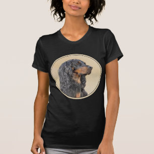 Gordon Setter Painting - Niedliche Original Dog Ar T-Shirt