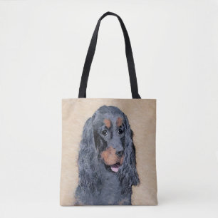 Gordon Setter Painting - Niedliche Original Dog Ar Tasche