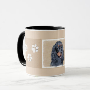 Gordon Setter Painting - Niedliche Original Dog Ar Tasse