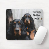 Gordon Setter Pals Malen auf einem Mousepad (Mit Mouse)