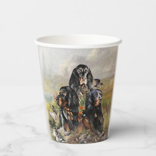Gordon Setter  Pappbecher (Rückseite)