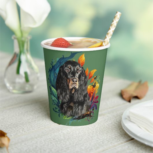 Gordon Setter Pappbecher (In Situ)