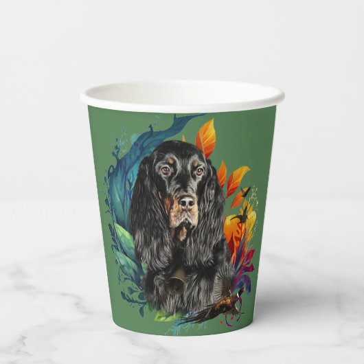 Gordon Setter  Pappbecher (Rückseite)