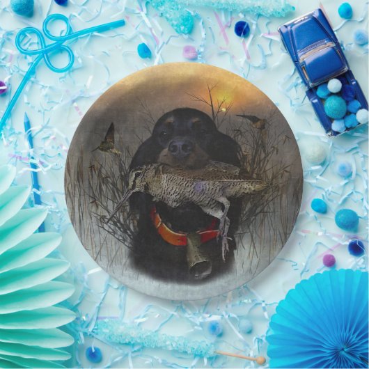 Gordon Setter Pappteller (Party)