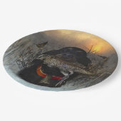 Gordon Setter Pappteller (Schrägansicht)