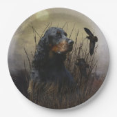 Gordon Setter Pappteller (Vorderseite)