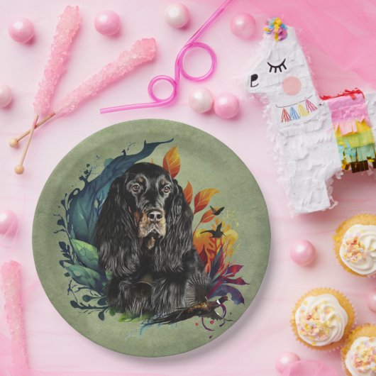 Gordon Setter Pappteller (Party)