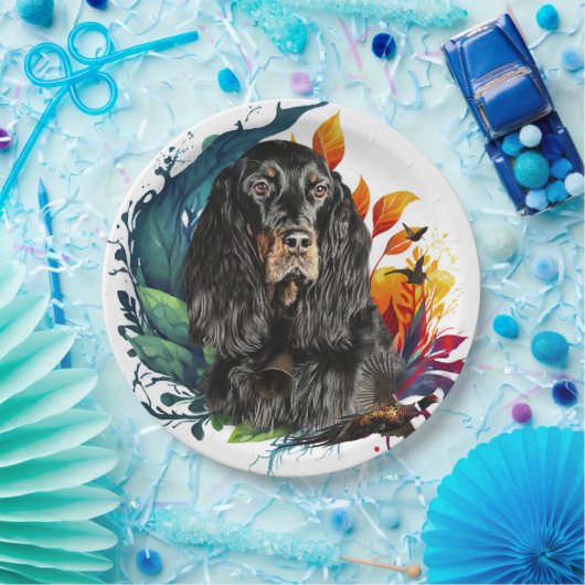 Gordon Setter Pappteller (Party)