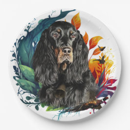 Gordon Setter Pappteller