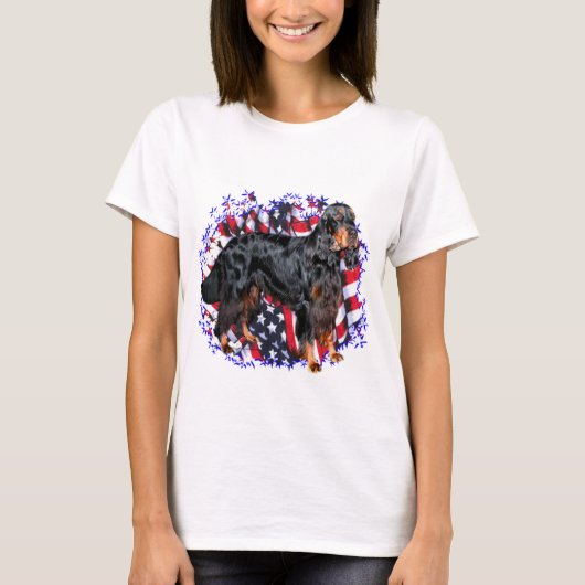 Gordon Setter Patriot T-Shirt (Vorderseite)