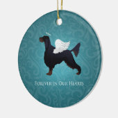 Gordon Setter Pet Memorial Dog Angel Keramikornament (Links)