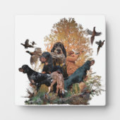Gordon Setter, Plaque Fotoplatte (Vorderseite)