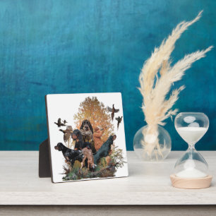 Gordon Setter, Plaque Fotoplatte