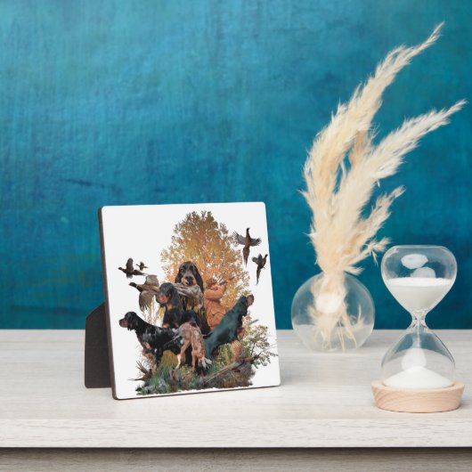 Gordon Setter, Plaque Fotoplatte (InSitu)