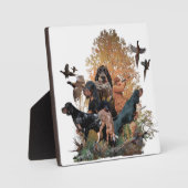 Gordon Setter, Plaque Fotoplatte (Vorderseite)