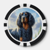 Gordon Setter Pokerchips (Vorderseite)