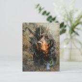 Gordon Setter Postkarte (Stehend Vorderseite)