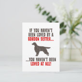 Gordon Setter Postkarte (Stehend Vorderseite)
