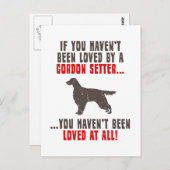 Gordon Setter Postkarte (Vorne/Hinten)