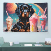 Gordon Setter Puppy N Milkshakes Banner (Messe)