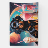 Gordon Setter Puppy N Milkshakes Banner (Vertikal)