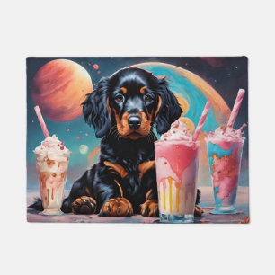 Gordon Setter Puppy N Milkshakes Fußmatte