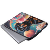 Gordon Setter Puppy N Milkshakes Laptopschutzhülle (Vorne Knopf)