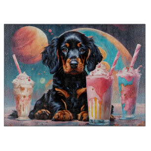Gordon Setter Puppy N Milkshakes Schneidebrett