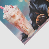 Gordon Setter Puppy N Milkshakes Seidenpapier (Detail)