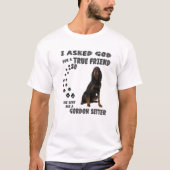 Gordon Setter Quote Mama Englisch Setter Vater, Ir T-Shirt (Vorderseite)