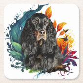 Gordon Setter Rechteckiger Pappuntersetzer (Vorderseite)