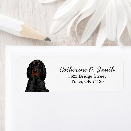 Gordon Setter Rücksendeadresse (Insitu)