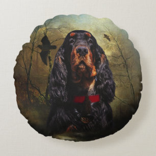 Gordon Setter Rundes Kissen