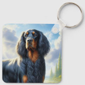 Gordon Setter Schlüsselanhänger (Rückseite)