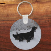 Gordon Setter Schlüsselanhänger (Vorderseite)