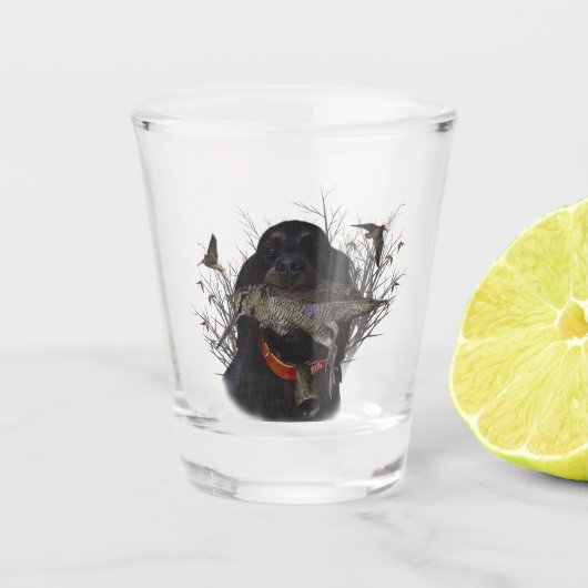 Gordon Setter Schnapsglas (Vorderseite)