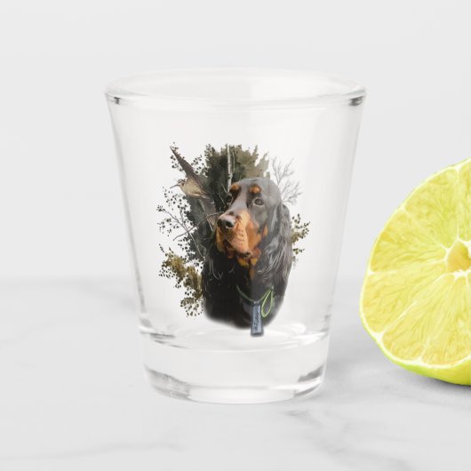 Gordon Setter Schnapsglas (Vorderseite)