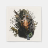 Gordon Setter Serviette (Vorderseite)