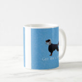 Gordon Setter Silhouette wird bald gut Kaffeetasse (VorderseiteRechts)