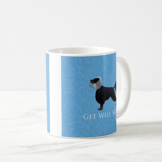 Gordon Setter Silhouette wird bald gut Kaffeetasse (VorderseiteRechts)