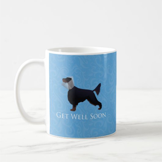 Gordon Setter Silhouette wird bald gut Kaffeetasse (Links)