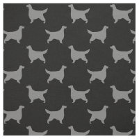 Gordon Setter Silhouetten Muster Schwarz und Grau