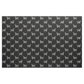 Gordon Setter Silhouetten Muster Schwarz und Grau Stoff (Fat Quarter (45,7 x 55,9 cm))
