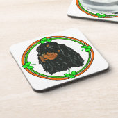 Gordon Setter St Patricks Getränkeuntersetzer (Linke Seite)