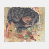 Gordon Setter Tapestry Kaffee Tasse Kopfkissenbev Fleecedecke (Vorderseite (Horizontal))