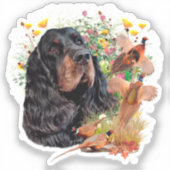 Gordon Setter Tapestry Poster Acryltripty Aufkleber (Vorderseite)