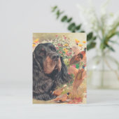 Gordon Setter Tapestry Poster Acryltripty Postkarte (Stehend Vorderseite)