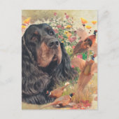Gordon Setter Tapestry Poster Acryltripty Postkarte (Vorderseite)