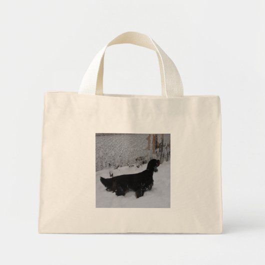 Gordon Setter Tote Bag Mini Stoffbeutel (Vorne)